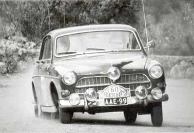 Leo Kinnunen - Timo Karlsson
34º Rallye Automobile de Monte-Carlo 1965. Volvo 122 S (AAE-99). Abandonó, desconocemos el motivo.

Del 16 al 25 de Enero, Monte-Carlo.
Superficie: asfalto - nieve.

Se inscribieron 275 equipos, tomaron la salida 237, finalizaron 35.@
Palabras clave: ;Werner_Lier;Volvo;Montecarlo;1965