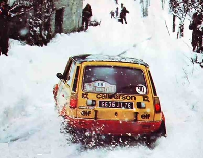 Jean Ragnotti - Jean-Marc Andrie 
46º Rallye Automobile de Monte-Carlo 1978. Renault 5 Alpine (6636 JT 76). Clasificado 2º.

Del 21 al 27 de Enero, Monte-Carlo.
Superficie: asfalto - nieve.

El Rally tenia un total de 4600 km de los que 570 km divididos en 29 tramos eran especiales (5 de ellas fueron canceladas SS8 Col du Fanget de 10 Km, SS10 Serre Chevalier de 10 Km, SS11 Col du Lautaret de 15 Km, SS14 Saint Pierreville de 16 Km y SS15 Burzet de 44 Km).

Se inscribieron 231 equipos, tomaron la salida 216, finalizaron 129.@
Palabras clave: ;Renault;Alpine;Montecarlo;nieve;1978