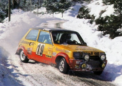 Jean Ragnotti - Jean-Marc Andrie 
46º Rallye Automobile de Monte-Carlo 1978. Renault 5 Alpine (6636 JT 76). Clasificado 2º.

Del 21 al 27 de Enero, Monte-Carlo.
Superficie: asfalto - nieve.

El Rally tenia un total de 4600 km de los que 570 km divididos en 29 tramos eran especiales (5 de ellas fueron canceladas SS8 Col du Fanget de 10 Km, SS10 Serre Chevalier de 10 Km, SS11 Col du Lautaret de 15 Km, SS14 Saint Pierreville de 16 Km y SS15 Burzet de 44 Km).

Se inscribieron 231 equipos, tomaron la salida 216, finalizaron 129.@
Palabras clave: ;Renault;Alpine;Montecarlo;nieve;1978
