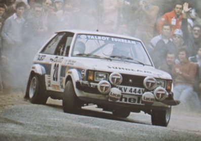 Henri Toivonen - Antero Lindqvist
14º Rallye de Portugal - Vinho do Porto 1980. Talbot Sunbeam Lotus (KKV 444V). Abandonó por eje trasero en SS25 Cabreira de 26,50 Km.

Del 4 al 9 de Marzo, Estoril, Portugal.
Superficie: asfalto - tierra.

El Rally tenia un total de 2641.4 km de los que 673.50 km divididos en 47 tramos eran especiales.

Tomaron la salida 101 equipos, finalizaron 16.@
Palabras clave: Henri_Toivonen;Talbot;Sunbeam;Lotus;Portugal;1980