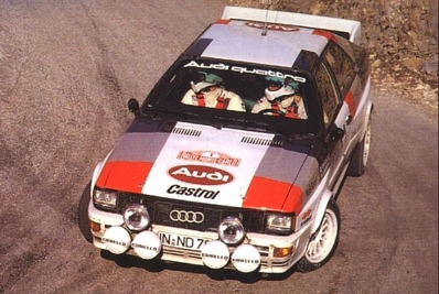 Hannu Mikkola - Arne Hertz
50º Rallye Automobile de Monte-Carlo 1982. Audi Quattro (IN-ND 78). Clasificado 2º.
Audi Sport

Del 16 al 22 de Enero, Monte Carlo.
Superficie: asfalto - nieve.

El Rally tenia un total de 4082.71 km de los que 747.81 km divididos en 32 tramos eran especiales, (2 de ellas fueron canceladas SS7 Trigance - Chateauvieux 1 de 28,53 Km y SS15 St Jean en Royans - La Chapelle en Vercors de 38,67 Km).

Se inscribieron 306 equipos, tomaron la salida 299, finalizaron 140.@
Palabras clave: Audi;Quattro;Montecarlo;1982