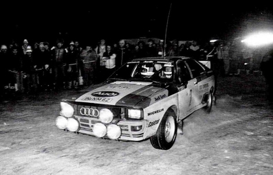 Hannu Mikkola - Arne Hertz
51º Rallye Automobile de Monte-Carlo 1983. Audi Quattro A1 (IN-NM 62). Clasificado 4º.

Del 22 al 28 de Enero, Monte-Carlo.
Superficie: asfalto - nieve.

RMC clasificó a todos los equipos que terminaron el 
