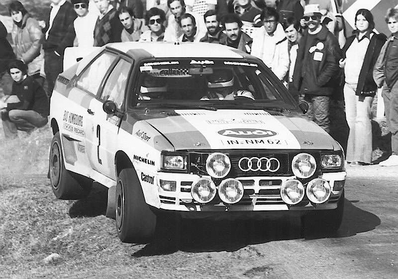 Hannu Mikkola - Arne Hertz
51º Rallye Automobile de Monte-Carlo 1983. Audi Quattro A1 (IN-NM 62). Clasificado 4º.

Del 22 al 28 de Enero, Monte-Carlo.
Superficie: asfalto - nieve.

RMC clasificó a todos los equipos que terminaron el 