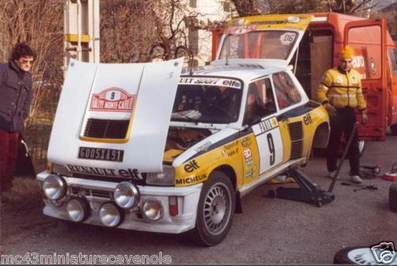 Asistencia del Equipo Renault Elf en el 51º Rallye Automobile de Monte-Carlo 1983
En el coche de Jean Ragnotti - Jean-Marc Andrié. Renault 5 Turbo 
