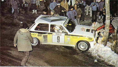 Jean Ragnotti - Jean-Marc Andrié
51º Rallye Automobile de Monte-Carlo 1983. Renault 5 Turbo 