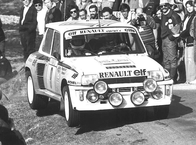 Jean Ragnotti - Jean-Marc Andrié
51º Rallye Automobile de Monte-Carlo 1983. Renault 5 Turbo 