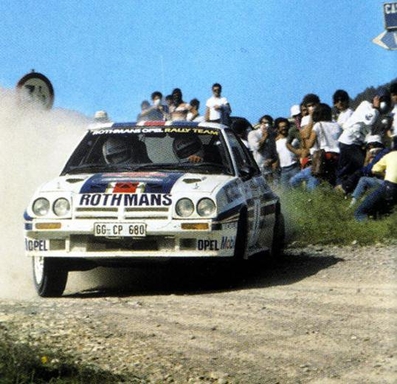 Ari Vatanen - Terry Harryman
25º Rally de San Remo 1983. Opel Manta 400 (GG-CP 680). Abandonó por accidente en SS51 Ronde de 46.55 km.
Rothmans Opel Rally Team

Del 2 al 7 de Octubre, Sanremo, Liguria, Imperia, Italia.
Superficie: Asfalto - tierra

El Rally tenia un total de 2695.00 km de los que 775.89 km divididos en 58 tramos, eran especiales.

Se inscribieron 97 equipos, tomaron la salida 97, finalizaron 36.@
Palabras clave: Terry_Harryman;Sanremo;Opel;Manta;grupo_B;1983