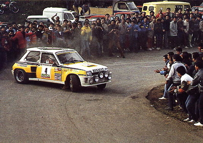 Carlos Sainz Cenamor - Antonio Boto
8º Rally Sierra Morena 1985, Renault 5 Turbo, Clasificado 2º

SUBCAMPEà“N de España de Pilotos de Rallyes (Renault 5 Turbo Tour de Corse Gr.B.).
Piloto Oficial de Renault España.@
Palabras clave: ;Renault;Turbo;Sierra_Morena;1985;Grupo_B