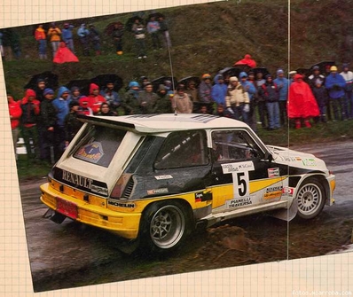 Carlos Sainz Cenamor - Antonio Boto
34º Rally Costa Brava 1986. Renault 5 Maxiturbo (2-M-4747-P). Clasificado 2º.

Del 21 al 23 de Febrero, Lloret de Mar, Girona, Catalunya, España.
Superficie: asfalto - tierra.

El Rally tenia un total de 1293.91 Km de los que 557.07 Km divididos en 29 tramos eran especiales.

Se inscribieron 110 equipos, tomaron la salida 94, finalizaron 30.@
Palabras clave: ;Renault;Maxi;Turbo;grupo_B;Costa_Brava;1986