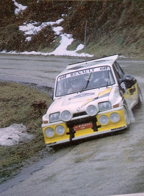 Carlos Sainz Cenamor - Antonio Boto
34º Rally Costa Brava 1986. Renault 5 Maxiturbo (2-M-4747-P). Clasificado 2º.

Del 21 al 23 de Febrero, Lloret de Mar, Girona, Catalunya, España.
Superficie: asfalto - tierra.

El Rally tenia un total de 1293.91 Km de los que 557.07 Km divididos en 29 tramos eran especiales.

Se inscribieron 110 equipos, tomaron la salida 94, finalizaron 30.@
Palabras clave: ;Grupo_B;Renault;Maxi;Turbo;Costa_Brava;nieve;1986