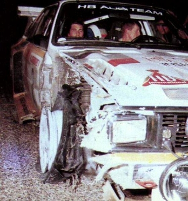 Walter Röhrl - Christian Geistdörfer
54º Rallye Automobile de Monte-Carlo 1986. Audi Sport Quattro S1 E2 (IN-NL 23). Clasificado 4º.
Audi Sport

Del 18 al 24 de Enero, Monte-Carlo.
Superficie: asfalto - nieve.

El Rally tenía un total de 3984.00 km de los que 881.20 km divididos en 36 tramos eran especiales.

Tomaron la salida 156 equipos, finalizaron 65.@
Palabras clave: Audi;Crash;Grupo_B;Walter_Röhrl;Sport;Montecarlo;Quattro;1986