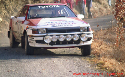 Björn Waldegard - Fred Gallagher
57º Rallye Automobile de Monte-Carlo 1989. Toyota Celica GT-Four 