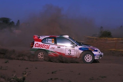 Carlos Sainz - Luís Moya
47º 555 Safari Rally 1999. Toyota Corolla WRC (K-AM 672). Clasificado 3º.
Toyota Castrol Team

Del 25 al 28 de Febrero, Nairobi.
Superficie: tierra.

El Rally tenia un total de 2650 km incluyendo 1014 km con 13 controles horarios.

Tomaron la salida 45 equipos, finalizaron 24.@
Palabras clave: Luis_Moya;Toyota;Corolla;WRC;Safari;1999