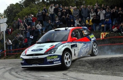Carlos Sainz Cenamor - Luís Rodríguez Moya
46º Rallye de France - Tour de Corse 2002. Ford Focus WRC '02 (Y6 FMC). Clasificado 6º.

Del 7 al 10 de Marzo, Ajaccio, Córcega, Francia.
Superficie: asfalto.

El Rally tenia un total de 937.83 km de los que 357.70 km divididos en 16 tramos, eran especiales.

Se inscribieron 68 equipos, tomaron la salida 61, finalizaron 37.@
Palabras clave: ;Luis_Moya;Ford;Focus;RS;WRC;Corcega_Francia;2002;Corse;Francia
