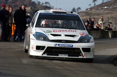 Markko Martin - Michael Park
72º Rallye Automobile de Monte-Carlo 2004. Ford Focus RS WRC 03 (EK52 NWN). Clasificado 2º.

Del 23 al 25 de Enero, Monaco.
Superficie: asfalto.

El Rally tenia un total de 1,331.92 Km de los que 389.12 Km divididos en 15 tramos, eran especiales (2 de ellos fueron cancelados SS1 Selonnet - Breziers 1 de 22.64 Km y SS10 Tourette du Chateau - St Antonin 2 de 24.80 Km. Uno de ellos se dio con tiempo de tramo teórico a todos los equipos, SS8 Tourette du Chateau - St Antonin 1 de 24.80 Km).

Se inscribieron 45 equipos, tomaron la salida 43, finalizaron 20.@
Palabras clave: Markko_Martin;Ford;Focus;RS;WRC;Montecarlo;2004