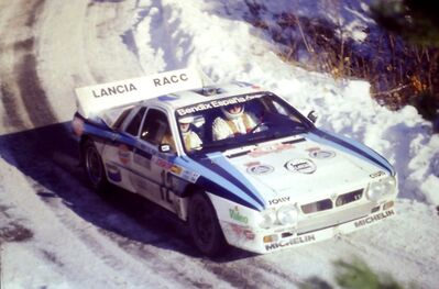 Salvador Servià i Costa - Jordi Sabater
54º Rallye Automobile de Monte-Carlo 1986. Lancia Rally 037 (TO Y67908). Clasificado 7º y 1º sin tracción total.
RACC Bendiberica

Del 18 al 24 de Enero, Monte-Carlo.
Superficie: asfalto - nieve.

El Rally tenía un total de 3984.00 km de los que 881.20 km divididos en 36 tramos eran especiales.

Tomaron la salida 156 equipos, finalizaron 65.@
Palabras clave: ;Lancia;Rally;Montecarlo;1986;Grupo_B
