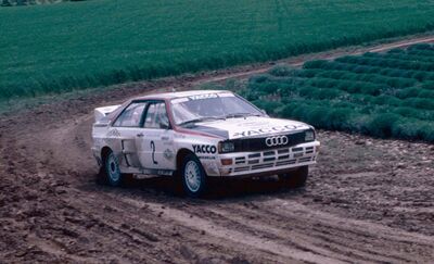 Bernard Darniche - Alain Mahé
5º Rallye Terre de Provence 1984. Audi Quattro A2 (7149 RR 74). Abandonó, desconocemos el motivo.

Del 18 al 19 de Mayo, Digne, Francia.
Superficie: tierra.

Desconocemos de cuantos kilómetros tanto totales como especiales tenia la prueba.

Tomaron la salida 102 equipos, finalizaron 62.@
Palabras clave: ;Audi;Quattro;Grupo_B;Provence;Francia;1984