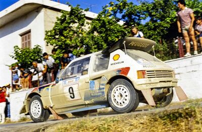 Bruno Saby - Jean-François Fauchille
33º Acropolis Rally 1986. Peugeot 205 Turbo 16 E2 (290 FPF 75). Clasificado 3º.
Peugeot Talbot Sport

Del 2 al 4 de Junio, Atenas, Grecia.
Superficie: tierra.

El Rally tení­a un total de 1890.00 km de los que 572.13 km divididos en 46 tramos eran especiales (8 de ellas fueron cancelados SS8, SS9, SS10, SS14, SS16, SS21, SS36 y SS45)

Tomaron la salida 101 equipos, finalizaron 34.@
Palabras clave: Peugeot;Turbo;Grupo_B;Acropolis;Grecia;1986