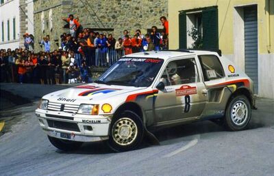 Jean-Pierre Nicolas - Charley Pasquier
26º Rallye San Remo 1984. Peugeot 205 Turbo 16 (123 FBL 75). Clasificado 5º.
Peugeot Talbot Sport

Del 30 de Septiembre al 5 de Octubre, Sanremo, Liguria, Imperia, Italia.
Superficie: asfalto -tierra.

El Rally tenia un total de 2546.29 km de los que 807.69 km divididos en 56 tramos eran especiales, (2 de ellas fueron canceladas SS7 Sante Luce de 12,30 km y SS26 Chiusdino 2 de 17,41 Km).

Se inscribieron 104 equipos, tomaron la salida 100, finalizaron 35.@
Palabras clave: Peugeot;Turbo16;Sanremo;1984;Grupo_B