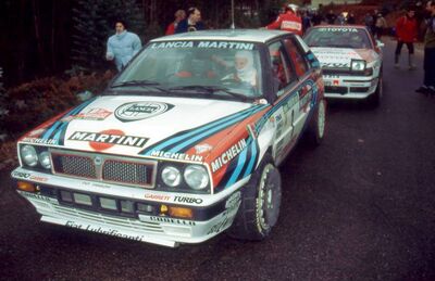 Miki Biasion - Tiziano Siviero
25º Rallye de Portugal - Vinho do Porto 1991. Lancia Delta Integrale 16V (TO 11982R). Clasificado 3º.
Martini Lancia

Del 5 al 9 de Marzo, Portugal.
Superficie: asfalto - tierra.

El Rally tenia un total de 2041.26 Km de los que 564.20 Km divididos en 38 tramos eran especiales (2 de ellos fueron cancelados SS2 Gradil de 9 Km y SS28 Viseu de 29.90 Km).

Se inscribieron 106 equipos, tomaron la salida 95, finalizaron 28.@
Palabras clave: ;Lancia;Delta;Integrale;Portugal;1991