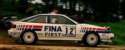Marc Duez - Klaus Wicha
25º Rallye de Portugal - Vinho do Porto 1991. Toyota Celica GT-4 -ST165- (K-AM 6212). Abandonó por problemas eléctricos en SS19 Santa Luzia de 19.00 km.
Toyota Fina Team

Del 5 al 9 de Marzo, Portugal.
Superficie: asfalto - tierra.

El Rally tenia un total de 2041.26 Km de los que 564.20 Km divididos en 38 tramos eran especiales (2 de ellos fueron cancelados SS2 Gradil de 9 Km y SS28 Viseu de 29.90 Km).

Se inscribieron 106 equipos, tomaron la salida 95, finalizaron 28.@
Palabras clave: Toyota;Celica;Portugal;1991
