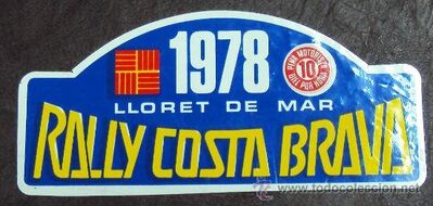 26º Rally Costa Brava 1978
Del 17 al 19 de Febrero.

Superficie: asfalto - tierra con 339.40 km cronometrados.

Tomaron la salida 88 equipos, finalizaron 25.
Palabras clave: Costa_Brava;1978;Catalunya;Spain;España;