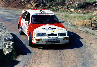 Carlos Sainz Cenamor - Antonio Boto
31º Tour de Corse - Rallye de France 1987. Ford Sierra RS Cosworth (V-9614-BZ). Clasificado 7º.

Del 7 al 9 de Mayo, Ajaccio, Córcega, Francia.
Superficie: asfalto.

El Rally tenia un total de 1367.02 km de los que 618.20 km divididos en 24 tramos eran especiales.

Se inscribieron 103 equipos, tomaron la salida 95, finalizaron 35.@
Palabras clave: ;Ford;Sierra;Cosworth;Corcega;1987;Corse
