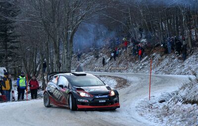 Matthew Wilson - Scott Martin
80º Rallye Automobile de Monte-Carlo 2012. Ford Fiesta RS WRC (PX60 AVE). Clasificado 11º.

Del 17 al 22 de Enero, Valence - Monaco.
Superficie: asfalto - nieve.

El Rally teni­a un total de 1772.52 km de los que 433.36 Km divididos en 18 tramos eran especiales.

Se inscribieron 82 equipos, tomaron la salida 73, finalizaron 45.

© Monica Parisotto
@
Palabras clave: Ford;Fiesta;WRC;2012;Montecarlo