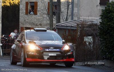 Matthew Wilson - Scott Martin
80º Rallye Automobile de Monte-Carlo 2012. Ford Fiesta RS WRC (PX60 AVE). Clasificado 11º.

Del 17 al 22 de Enero, Valence - Monaco.
Superficie: asfalto - nieve.

El Rally teni­a un total de 1772.52 km de los que 433.36 Km divididos en 18 tramos eran especiales.

Se inscribieron 82 equipos, tomaron la salida 73, finalizaron 45.

© Gonzalo Belay
@
Palabras clave: Ford;Fiesta;WRC;2012;Montecarlo