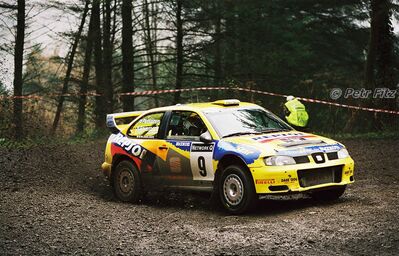 Harri Rovanperä - Risto Pietiläinen
55º Network Q Rally de Gran Bretaña 1999. Seat Cordoba WRC Evo2 (B-2121-VN). Clasificado 3º.

Del 21 al 23 de Noviembre, Cheltenham.
Superficie: tierra - asfalto.

El Rally tení­a un total de 1815.48 km de los que 389.39 km divididos en 22 tramos eran especiales.

Se inscribieron 186 equipos, tomaron la salida 160, finalizaron 89.

© Petr Fitz
@@
Palabras clave: ;Seat;Cordoba;WRC;Evo2;Gran_Bretaña;1999