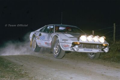 Harri Toivonen - Cedric Wrede
11º Rallye di San Marino - Trofeo Stracciari 1983. Ferrari 308 GTB. Abandonó por pérdida del aceite del motor.

Del 10 al 12 de Noviembre, San Marino.

Desconocemos de cuantos kilómetros tanto totales como cronometrados constaba la prueba.

Tomaron la salida 71 equipos, finalizaron 23.@
Palabras clave: Ferrari;Grupo_B;San_Marino;1983;