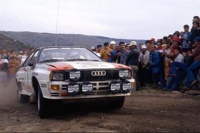 Michèle Mouton - Fabrizia Pons
17º Rallye de Portugal - Vinho do Porto 1983. Audi Quattro A1 (IN-NM 82). Clasificada 2ª.
Audi Sport

Del 2 al 5 de Marzo, Estoril, Lisboa, Portugal.
Supeficie: asfalto - tierra.

El Rally tenia un total de 2325 km de los que 674.50 km divididos en 43 tramos eran especiales (3 de ellos fueron cancelados SS12 Figueira de Foz de 9 Km, SS13 Prestimo de 12,50 Km, SS14 Vouga de 10 Km).

Tomaron la salida 86 equipos, finalizaron 31.@
Palabras clave: Michele_Mouton;Audi;Quattro;Grupo_B;Portugal;1983