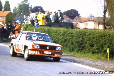Guy Colsoul - Alain Lopes
12º Lotto Haspengouwrally 1983. Opel Ascona 400 (FAE-318). Clasificado 4º.

Del 13 al 15 de Mayo, Landen, Bélgica.

Superficie: asfalto y grava con un total de 413.94 km cronometrados divididos en 33 tramos (uno de ellos de 26.69 Km fue cancelado).

Tomaron la salida 123 equipos, finalizaron 52.

© Herman Sels
@
Palabras clave: Opel;Ascona;Haspengouwrally;1983