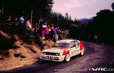 Luis Monzon - Alex Romani
27º Rallye Catalunya - Costa Brava - Rallye de España 1991. Lancia Delta HF Integrale 16v (TO 44775R). Clasificado 7º.
Escudería Telde

Del 10 al 13 de Noviembre, Lloret de Mar, Girona, Catalunya, España.
Superficie: asfalto - tierra.

El Rally tenia un total de 1606.98 km de los que 594.01 km divididos en 35 tramos eran especiales, (2 de ellas fueron canceladas SS4 Sant Hilari - Osor de 13.57 Km y SS29 Riera de Merles de 14.36 Km).

Tomaron la salida 76 equipos, finalizaron 33.

© Stéphane Lhonnay
@
Palabras clave: Lancia;Delta;Integrale;Catalunya;España;Spain;1991