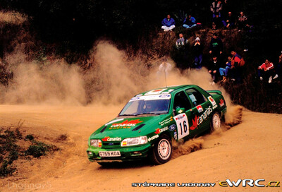Fernando Capdevila - Alfredo Rodri­guez
27º Rallye Catalunya - Costa Brava - Rallye de España 1991. Ford Sierra RS Cosworth 4x4 (G759 KOA). Clasificado 8º.
Canarias Sport Club

Del 10 al 13 de Noviembre, Lloret de Mar, Girona, Catalunya, España.
Superficie: asfalto - tierra.

El Rally tenia un total de 1606.98 km de los que 594.01 km divididos en 35 tramos eran especiales, (2 de ellas fueron canceladas SS4 Sant Hilari - Osor de 13.57 Km y SS29 Riera de Merles de 14.36 Km).

Tomaron la salida 76 equipos, finalizaron 33.

© Stéphane Lhonnay
@
Palabras clave: Ford;Sierra;Cosworth;Catalunya;1991;España;Spain