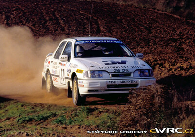 Carlos Menem Jr. - Victor H. Zucchini
27º Rallye Catalunya - Costa Brava - Rallye de España 1991. Ford Sierra Cosworth 4x4 (G95 CHK). clasificado 11º.
Mike Little Preparations

Del 10 al 13 de Noviembre, Lloret de Mar, Girona, Catalunya, España.
Superficie: asfalto - tierra.

El Rally tenia un total de 1606.98 km de los que 594.01 km divididos en 35 tramos eran especiales, (2 de ellas fueron canceladas SS4 Sant Hilari - Osor de 13.57 Km y SS29 Riera de Merles de 14.36 Km).

Tomaron la salida 76 equipos, finalizaron 33.

© Stéphane Lhonnay
@@
Palabras clave: Ford;Sierra;Cosworth;Catalunya;Costa_Brava;1991;España;Spain