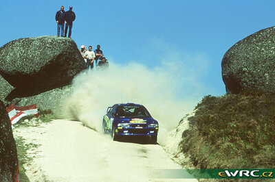 Richard Burns - Robert Reid
33º TAP Rallye de Portugal 1999. Subaru Impreza S5 WRC '99 (S9 SRT). Clasificado 4º.
Subaru World Rally Team

Del 21 al 24 de Marzo, Matosinhos, Porto, Portuigal.
Superficie: tierra.

El Rally tení­a un total de 1768.61 km de los que 399.51 km divididos en 23 tramos eran especiales (dos de ellos fueron cancelados SS18 Arganil - Coja 2 de 20.96 km y SS19 Salgueiro - Gois 2 de 19.70 km).

Se inscribieron 117 equipos, tomaron la salida 117, finalizaron 56.

© Teams
@@
Palabras clave: Subaru;Impreza;WRC;Portugal;2007