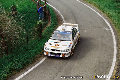 Diegoo Oldrati - Dario D'Esposito
41º Rallye Sanremo - Rallye d'Italia 1999. Subaru Impreza S5 WRC '98 (R9 WRC). Clasificado 13º.
Mirabella Mille Miglia

Del 11 al 13 de Octubre, Sanremo, Liguria, Imperia, Italia.
Superficie: asfalto.

El Rally tenia un total de 1384.58 Km de los que 384.88 Km divididos en 18 tramos, eran especiales.

Se inscribieron 124 equipos, tomaron la salida 119, finalizaron 55.

© eWRC
@@
Palabras clave: Subaru;Impreza;WRC;Sanremo;1999