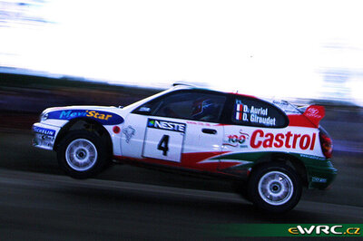 Didier Auriol - Denis Giraudet
49º Neste Rally Finland 1999. Toyota Corolla WRC (K-AM 791). Abandonó en SS22 Tammimäki 2 de 9.27 km.
Desconocemos el motivo de dicho abandono.
Toyota Castrol Team

Del 20 al 22 de Agosto, Jyväskylä.
Superficie: tierra.

El Rally tenia un total de 1218.42 km de los que 377.26 km divididos en 23 tramos eran especiales.

Se inscribieron 131 equipos, tomaron la salida 129, finalizaron 64.

© eWRC
@@
Palabras clave: Toyota;Corolla;WRC;Finlandia;1999