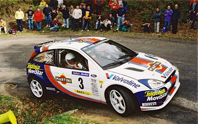 Carlos Sainz Cenamor - Lui­s Moya
37º Rallye Catalunya - Costa Brava - Rallye de España 2001. Ford Focus WRC '01 (V10 FMC). Clasificado 5º.
Ford Motor Co. Ltd.

Del 22 al 25 de Marzo, Lloret de Mar, Girona, Catalunya, España.
Superficie: asfalto.

El Rally tenia un total de 1779.13 km de los que 383.18 km divididos en 18 tramos eran especiales, (una de ellas fue cancelada SS12 La Riba 2 de 35.89 Km).

Se inscribieron 79 equipos, tomaron la salida 76, finalizaron 36.

© Petr Fitz
@@
Palabras clave: Ford;Focus;WRC;Catalunya;Costa_Brava;España;2001;Spain