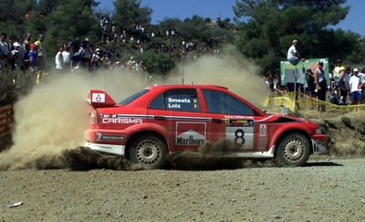 Freddy Loix - Sven Smeets
29º Cyprus Rally 2001. Mitsubishi Carisma GT Evo VI. Clasificado 5º.

Del 31 de Mayo al 3 de Junio
Superficie: tierra.

El Rally tenia un total de 341.38 km divididos en 3 etapas y 22 tramos cronometrados.

Tomaron la salida 76 equipos, finalizaron 30.@
Palabras clave: ;Mitsubishi;Carisma;Chipre;2001