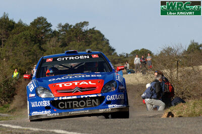Sébastien Loeb - Daniel Elena
42º RallyRACC Catalunya - Costa Daurada 2006. Citroën Xsara WRC (829 DPT 78). Clasificado 1º.
Kronos Racing

Del 24 al 26 de Marzo, Salou, Tarragona, Catalunya, España.
Superficie: asfalto.

El Rally tenia un total de 1376.14 Km de los que 346.43 Km divididos en 16 tramos eran especiales.

Se inscribieron 71 equipos, tomaron la salida 66, finalizaron 56.

© Libor Jungvirt
@
Palabras clave: Citroen;Xsara;WRC;Catalunya;2006;España;Spain;Costa_Dorada