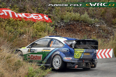 Marcus Grönholm - Timo Rautiainen
25º OMV ADAC Rallye Deutschland 2006. Ford Focus RS WRC '06 (EU55 CNN). Clasificado 3º.
BP Ford World Rally Team

Del 11 al 13 de Agosto, Trier, Rhineland-Palatinate.
Superficie: asfalto.

El Rally constaba de 3 etapas con un total de 1300.48 km de los que 349.11 km divididos en 19 tramos eran cronometrados.

Tomaron la salida 73 equipos, finalizaron 56.

© Marek Felt
@@
Palabras clave: Ford;Focus;WRC;Alemania;Deutschland;2006