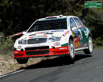 Jan Kopecký - Filip Schovánek
42º RallyRACC Catalunya - Costa Daurada 2006. Skoda Fabia WRC (4S8 9856). Clasificado 5º.
Czech RT Škoda Kopecký

Del 24 al 26 de Marzo, Salou, Tarragona, Catalunya, España.
Superficie: asfalto.

El Rally tenia un total de 1376.14 Km de los que 346.43 Km divididos en 16 tramos eran especiales.

Se inscribieron 71 equipos, tomaron la salida 66, finalizaron 56.

© Marek Felt
@
Palabras clave: Skoda;Fabia;WRC;Catalunya;España;Spain;2006