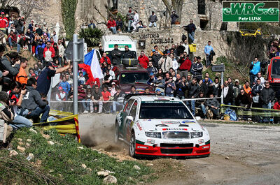 Jan Kopecký - Filip Schovánek
42º RallyRACC Catalunya - Costa Daurada 2006. Skoda Fabia WRC (4S8 9856). Clasificado 5º.
Czech RT Škoda Kopecký

Del 24 al 26 de Marzo, Salou, Tarragona, Catalunya, España.
Superficie: asfalto.

El Rally tenia un total de 1376.14 Km de los que 346.43 Km divididos en 16 tramos eran especiales.

Se inscribieron 71 equipos, tomaron la salida 66, finalizaron 56.

© Petr Lusk
@
Palabras clave: Skoda;Fabia;WRC;Catalunya;España;Spain;2006