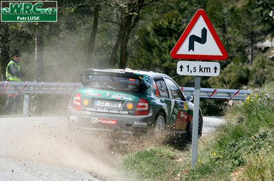 Jan Kopecký - Filip Schovánek
42º RallyRACC Catalunya - Costa Daurada 2006. Skoda Fabia WRC (4S8 9856). Clasificado 5º.
Czech RT Škoda Kopecký

Del 24 al 26 de Marzo, Salou, Tarragona, Catalunya, España.
Superficie: asfalto.

El Rally tenia un total de 1376.14 Km de los que 346.43 Km divididos en 16 tramos eran especiales.

Se inscribieron 71 equipos, tomaron la salida 66, finalizaron 56.

© Petr Lusk
@
Palabras clave: Skoda;Fabia;WRC;Catalunya;España;Spain;2006
