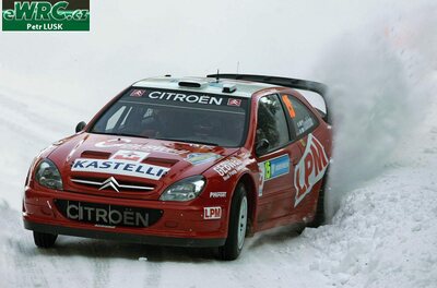 Janne Tuohino - Risto Pietiläinen
55º Uddeholm Swedish Rally 2006. Citroën Xsara WRC (833 DPT 78). Clasificado 10º.

Cuarta victoria de Marcus Grönholm en Suecia y 50º victoria de Ford en el WRC.

Del 3 al 5 de Febrero, Karlstad, Värmland County.
Superficie: nieve - hielo.

El Rally constaba de 3 etapas con un total de 1441.16 km de los que 349.02 km divididos en 19 tramos eran cronometrados.

Tomaron la salida 63 equipos, finalizaron 51.

© Joachim Hähn
@
Palabras clave: Citroen;Xsara;WRC;Suecia;2006;Nieve