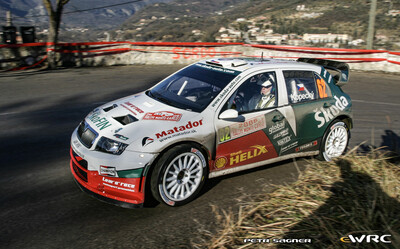 Jan Kopecký - Filip Schovánek
74º Rallye Automobile de Monte-Carlo 2006. Skoda Fabia WRC (4S8 9174). Clasificado 11º.
Czech RT Škoda Kopecký

Del 20 al 22 de Enero, Monaco.
Superficie: asfalto - nieve.

El Rally tenia un total de 1294.89 Km de los que 366.39 km divididos en 18 tramos eran especiales, (2 de ellas fueron canceladas SS3 Pierlas - Ilonse 1 de 23.22 Km y SS11 La Tour sur Tinee - Utelle 2 de 18.73 Km).

Se inscribieron 53 equipos, tomaron la salida 51, finalizaron 43.

© Petr Sagner
@
Palabras clave: Skoda;Fabia;WRC;Montecarlo;2006