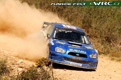 Mads Østberg - Ole Kristian Unnerud
41º Vodafone Rally de Portugal 2007. Subaru Impreza S10 WRC '04 (DL 51121). Abandonó por accidente en SS8 Silves – Ourique 1 de 30.69 km.
Adapta AS

Del 30 de Marzo al 1 de Abril, Faro.
Superficie: tierra.

El Rally constaba de 3 etapas con un total de 1009.31 km de los que 357.10 km divididos en 18 tramos, eran cronometrados.

Tomaron la salida 80 equipos, finalizaron 61.

© Marek Felt
@@
Palabras clave: Subaru;Impreza;WRC;Portugal;2007
