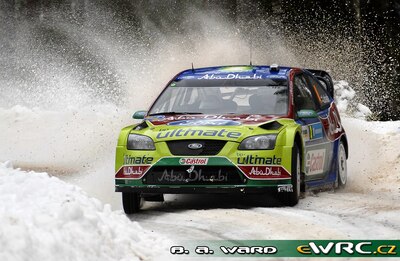 Jari-Matti Latvala - Miikka Anttila
57º Uddeholm Swedish Rally 2008. Ford Focus RS WRC '07 (EU07 SUF). Clasificado 1º.
BP Ford Abu Dhabi WRT

Del 8 al 10 de Febrero, Karlstad.
Superficie: nieve - hielo.

El Rally tenia un total de 1408.94 km de los que 340.24 km divididos en 3 etapas y 20 tramos eran cronometrados.

Tomaron la salida 61 equipos, finalizaron 49.

© Benjamin A. Ward
@@
Palabras clave: ;Ford;Focus;WRC;Suecia;2008;Nieve